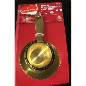 CROFTON Stainless‎ Steel  GOLD Measuring Cup Set OF 4